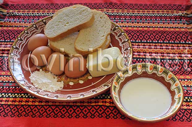 Рецепта за закуска с яйца - продукти
