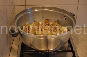 Ястие с чушки и млечен сос - пържене на чушките